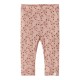Merinoull leggings - rosa blomster