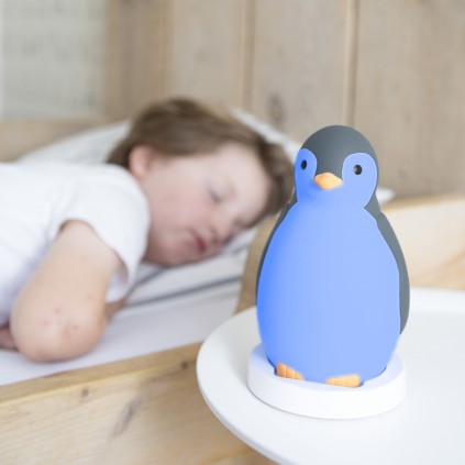 Pingvinen Pam, Blå - Søvntrener og nattlampe